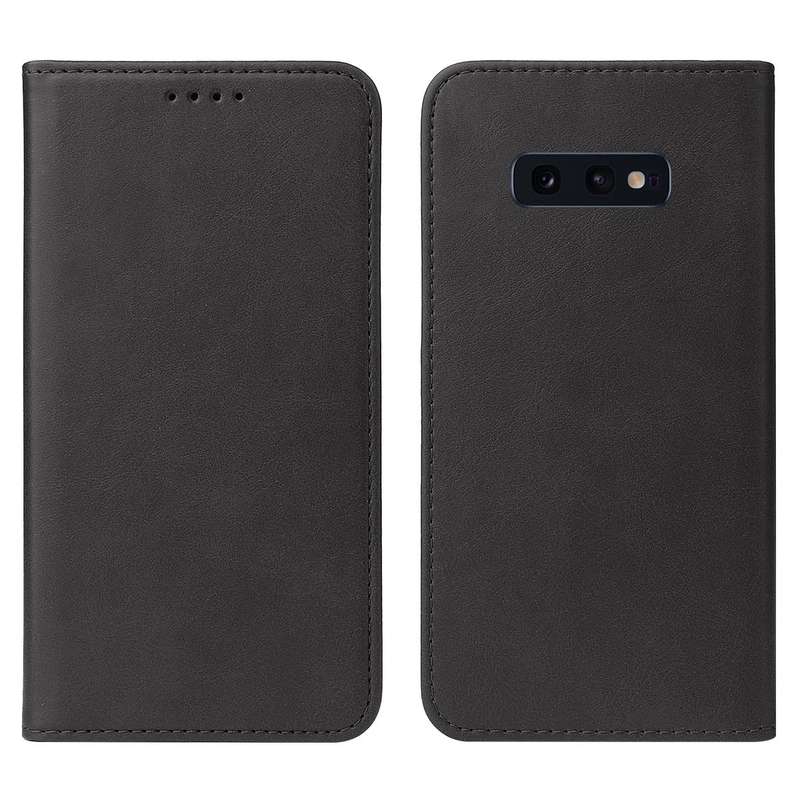 For Samsung Galaxy S10e Magnetic Closure Leather Phone Case(Black)