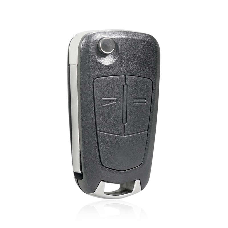 For Opel Car Foldable Blade Key Case with Screw Hole, Style:3-button HU43 Milling Embryo