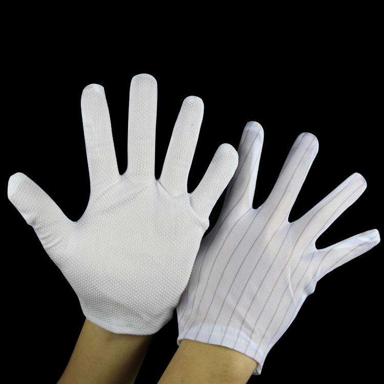 10 Pairs Anti-static Striped Dispensing Gloves, SizeFree Size