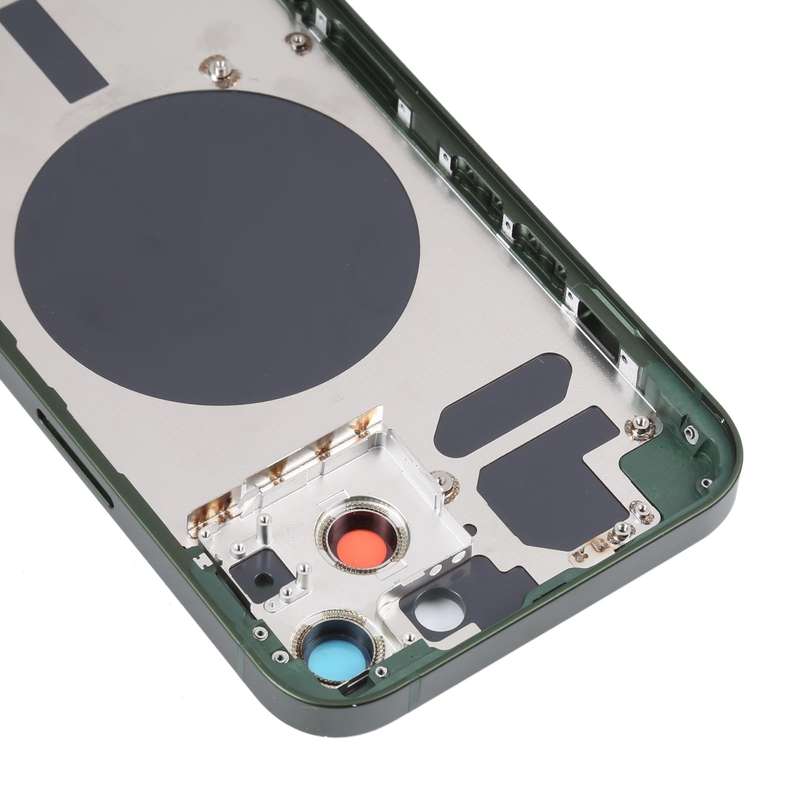Back Housing Cover with SIM Card Tray & Side  Keys & Camera Lens for iPhone 13(Green)