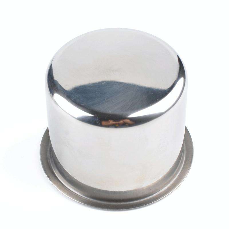 Stainless Steel Drop-in Cup Holder Table Drink Holder for RV Car Truck Camper, Size: 6.8 x 5.6cm