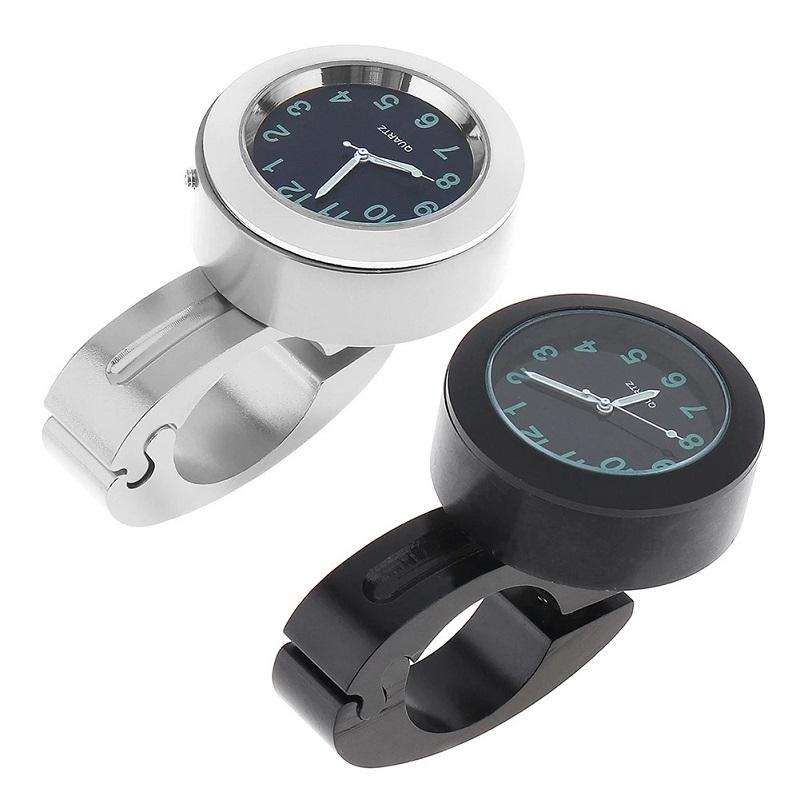 Motorcycle Bike Modified Handlebar Clock Watch(Black)
