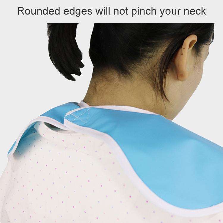 Adult Eat Meal Waterproof Bib, Size:45x65cm(Single Layer Light Green)