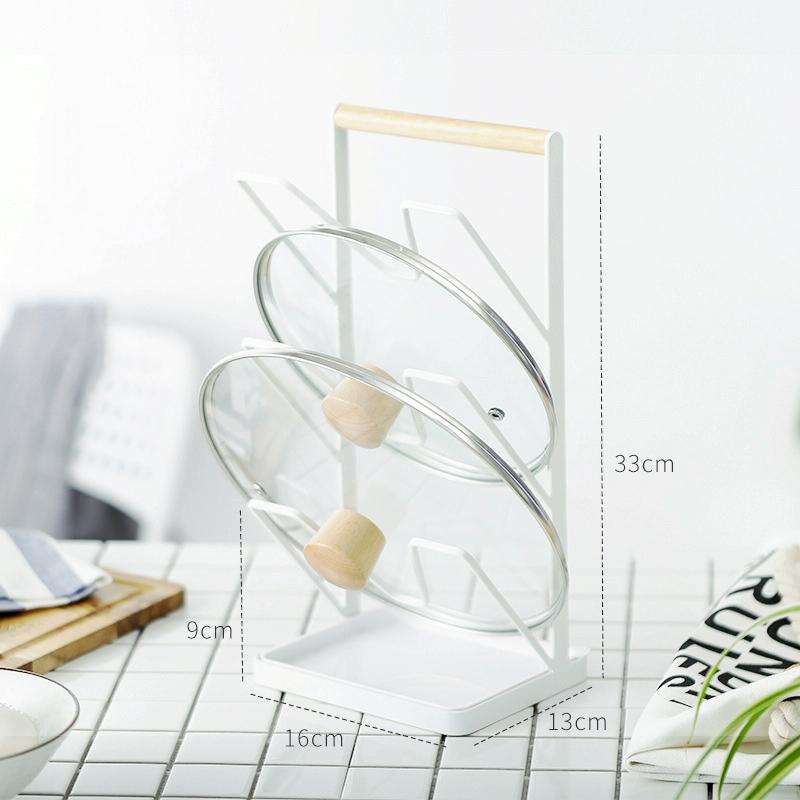 Iron Three-Layer Pot Cover Rack Storage Drain Rack