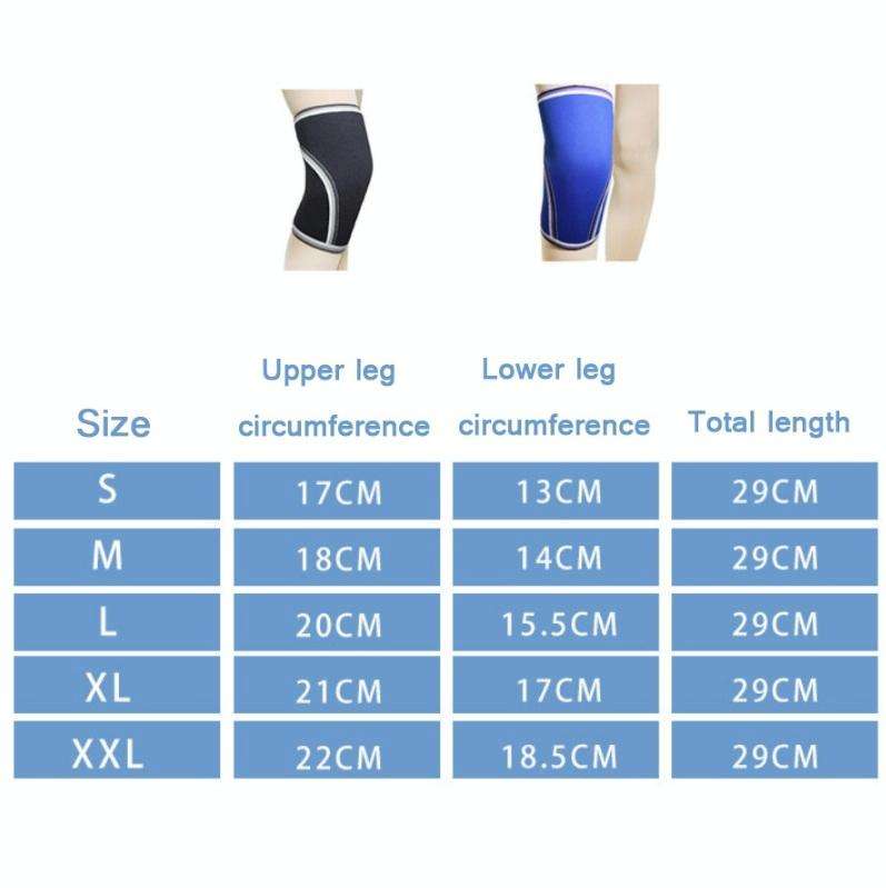 7mm SCR Neoprene Rubber Weightlifting Knee Pads Outdoor Sports Protector, Size:XXL(Black)