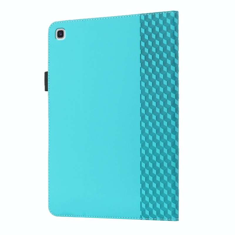 For Samsung Tab A 8.0 2019 T290/T295/T297 Rhombus Skin Feel Horizontal Flip Tablet Leather Case w...