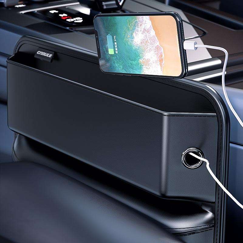 Car Large-capacity Gap Storage Box Car Extended Storage Bag(Black)
