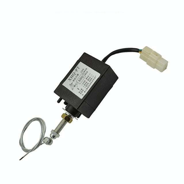 Normally Close DC 12V/24V Diesel Engine Flame Out Device Engine Stop Solenoid Valve XHQ-PT Power ...