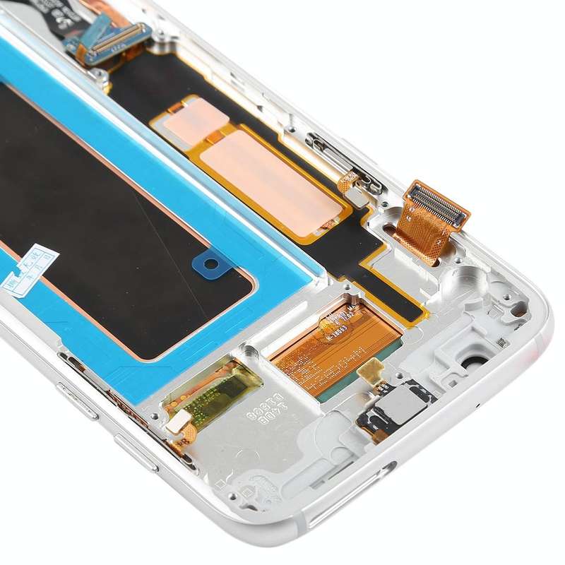 Original Super AMOLED Material LCD Screen and Digitizer Full Assembly(with Frame / Charging Port ...