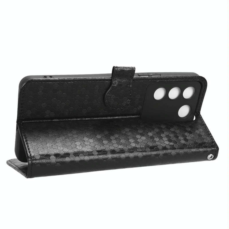 For vivo V27e / S16e Honeycomb Dot Texture Leather Phone Case(Black)