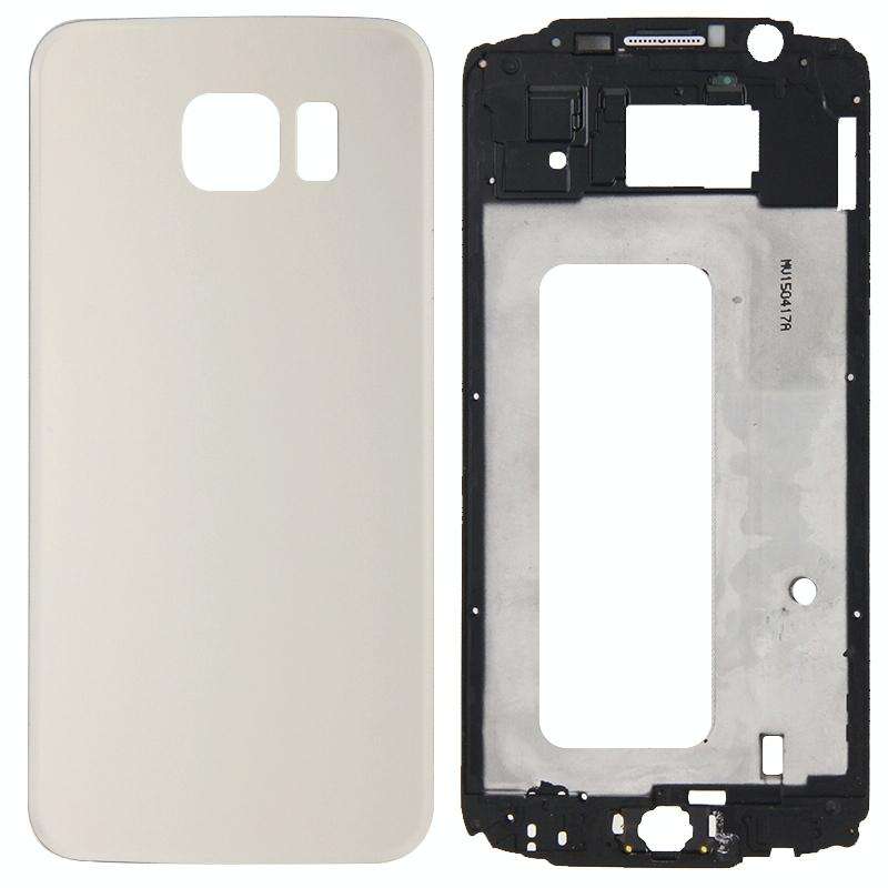 For Galaxy S6 / G920F Full Housing Cover (Front Housing LCD Frame Bezel Plate + Battery Back Cove...