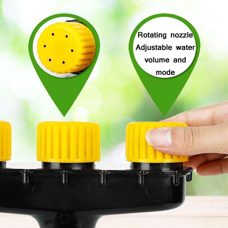 DKSSQ Gardening Watering Sprinkler Nozzle, Specification: 4 Head With 1.5 inch Interface