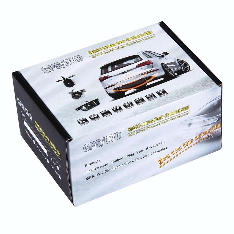 2.4G Wireless GPS Car Rear View Night Vision Reversing Backup Camera with 7 LED , Wide viewing an...