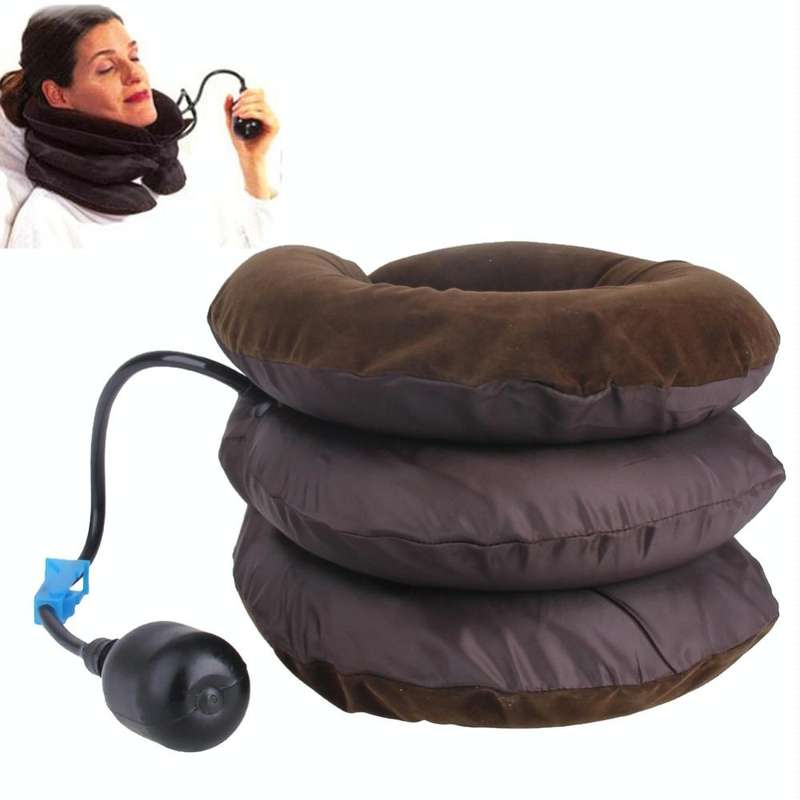 Inflatable Air Cervical Neck Traction Device Soft Head Back Shoulder Neck Ache Massager Headache ...