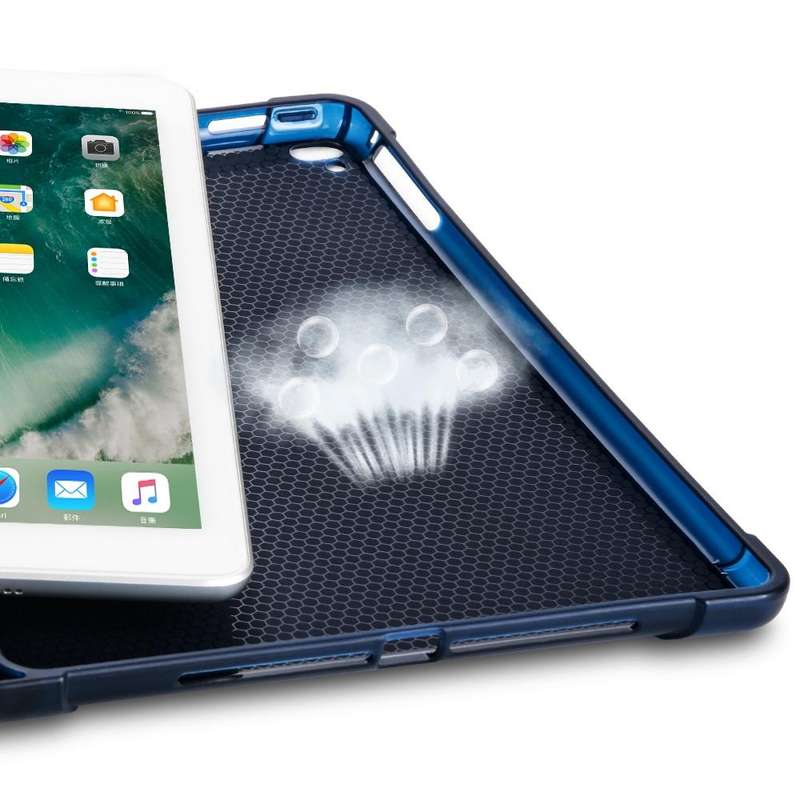 Multi-folding Shockproof TPU Protective Case for iPad 9.7 (2018) / 9.7 (2017) / air / air2, with ...