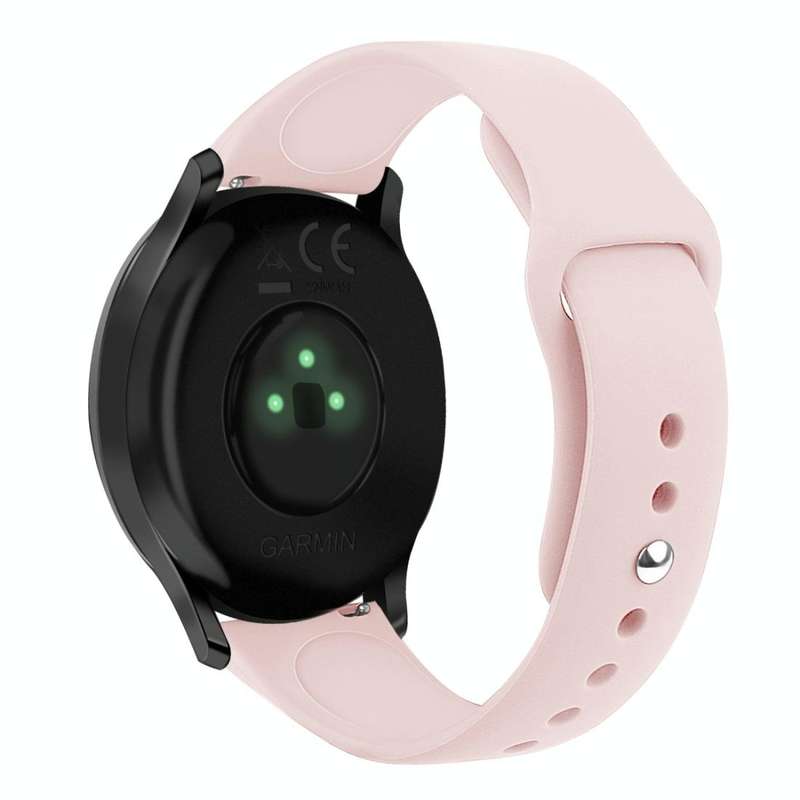 For Garmin Vivoactive 3 / Vivomove HR Solid Color Reverse Buckle Silicone Watch Band, Size: Large...