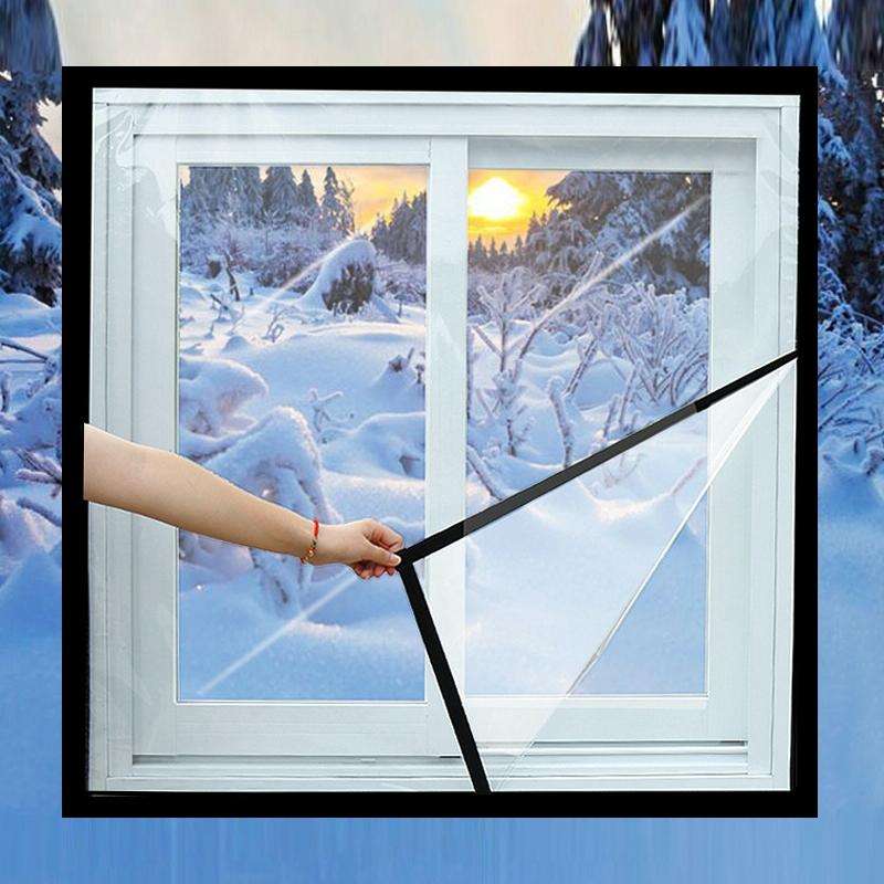 Window Windproof Warm Film Indoor Air Leakage Soundproof Double-Layer Insulation, Specification: ...
