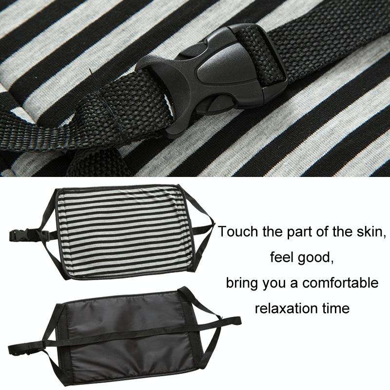 Travel Foot Rest Hammock Office Leisure Pedal, Color: Black Split