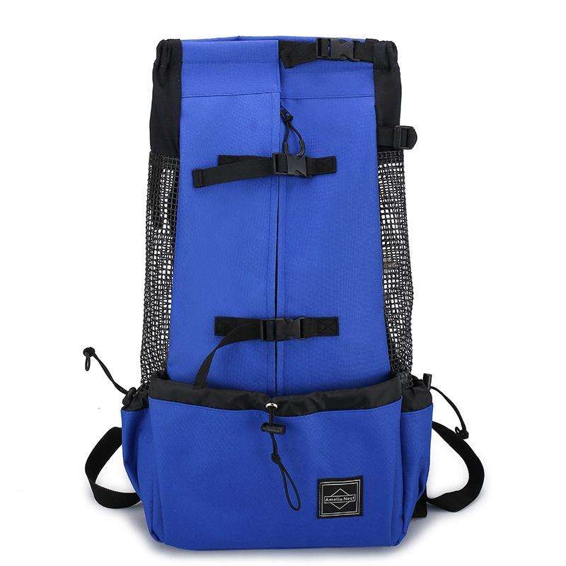 Ventilated And Breathable Washable Pet Portable Backpack, Size: L(Blue)