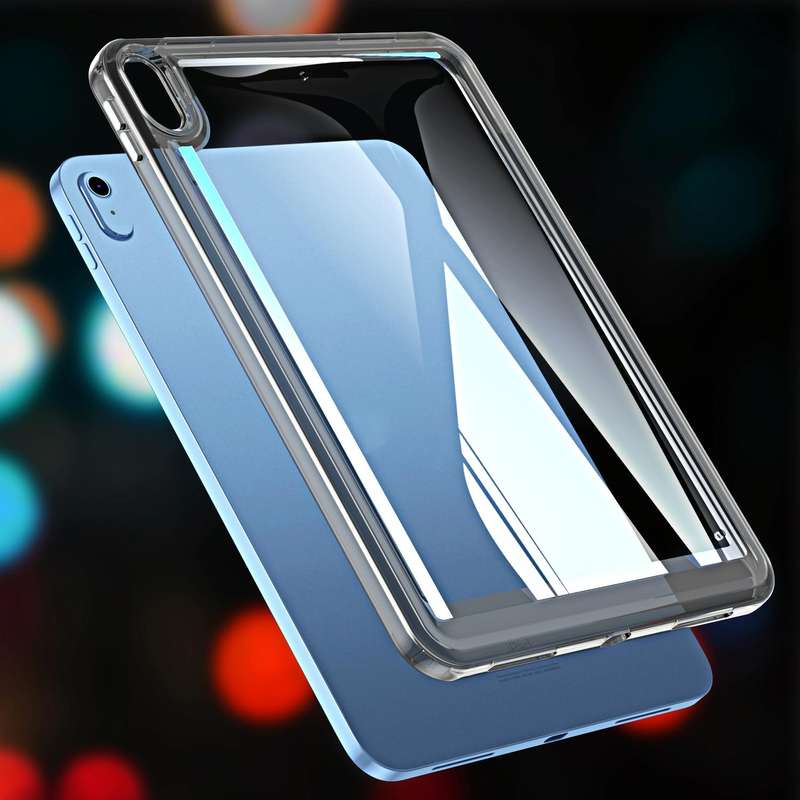 For iPad 10th Gen 10.9 2022 Transparent Acrylic Tablet Case(Black)