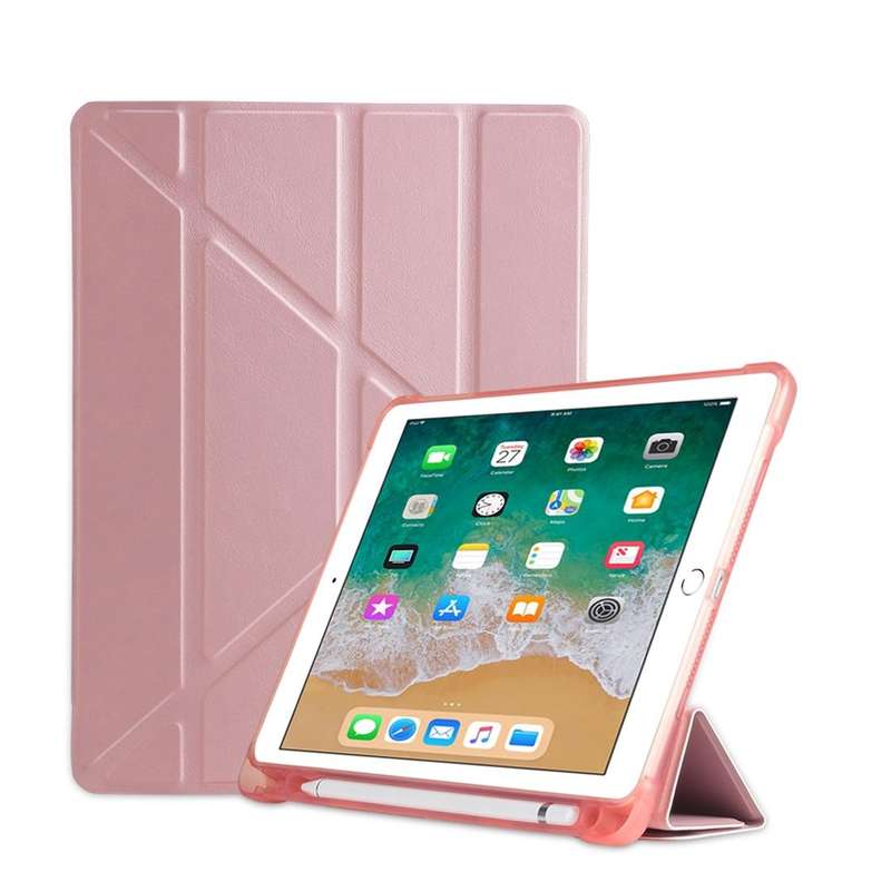 Multi-folding Shockproof TPU Protective Case for iPad 9.7 (2018) / 9.7 (2017) / air / air2, with ...