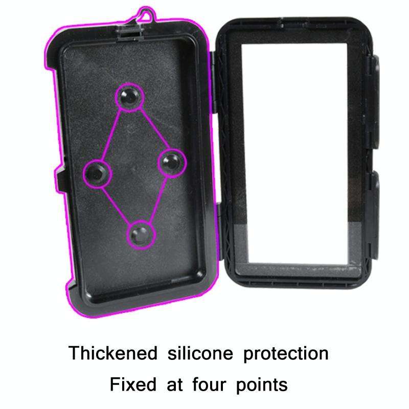 Motorcycle Bicycle Waterproof Mobile Phone Holder, Style: Flat Button (6.5 inch)