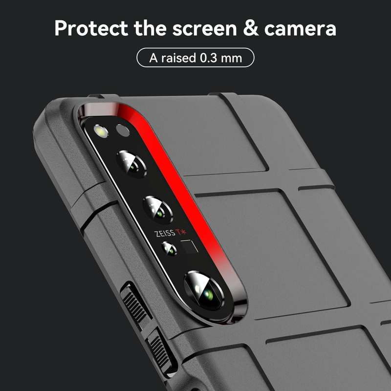 For Sony Xperia 1 IV Full Coverage Shockproof TPU Phone Case(Black)