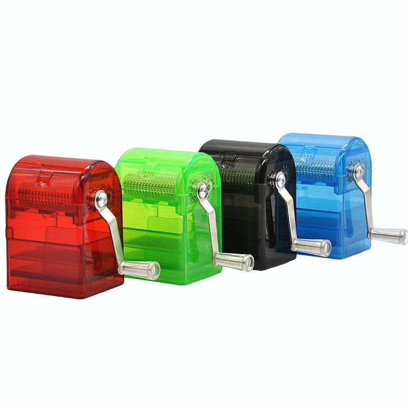 MYQ-053 Hand-cranked Cigarette Grinder Cigarette Puller Plastic Drawer Grinder(Blue)