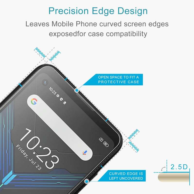 For Blackview BL5000 Dual 50 PCS 0.26mm 9H 2.5D Tempered Glass Film