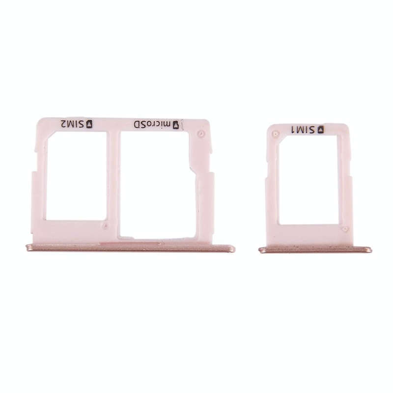 For Galaxy J5 Prime / G570 & J7 Prime / G610 SIM Card Tray + Micro SD & SIM Card Tray (Rose Gold)