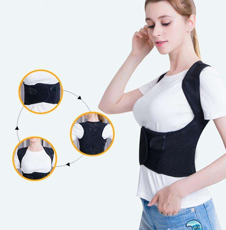 Male And Female Adult Kyphosis Correction Belt Student Sitting Posture Abdomen Correction Belt, S...