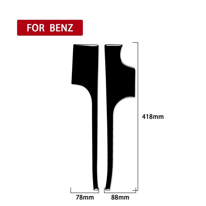 For Mercedes-Benz E-Class W210 1996-2002 Car Center Console Side Decorative Sticker, Right Drive