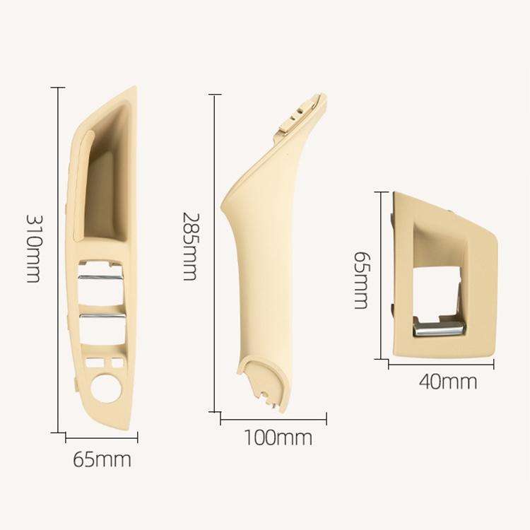 Car Standard Version Inside Doors Handle Pull Trim Cover 5141 7225 873 for BMW F10 F18, Left Driv...