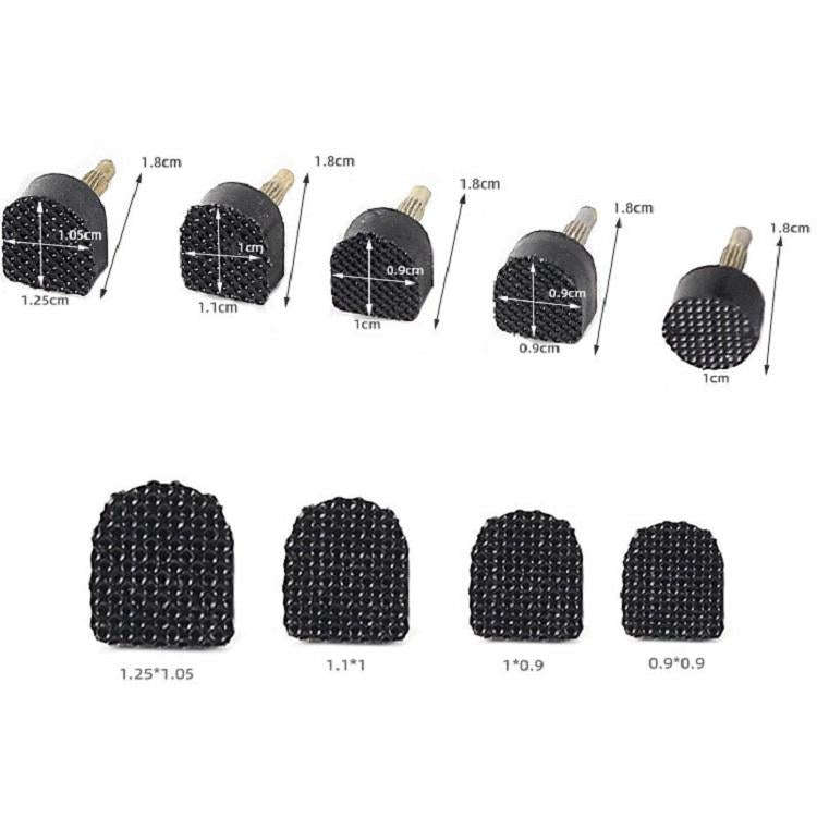 High Heels Heel Studs Mute Wear-resistant Replacement Heel, Color: Black (30 In 1)