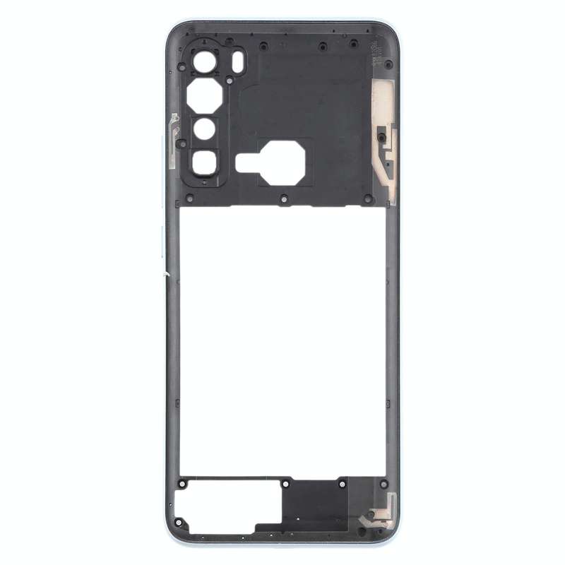For HTC U20 5G Original Middle Frame Bezel Plate (White)