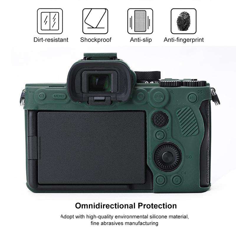 Soft Silicone Protective Case for Sony A7 IV (Green)