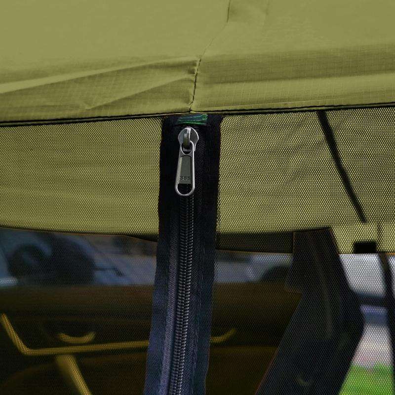 Rear Mosquito Repellent Sun Protection Tent RV Canopy Awning(Military Color)