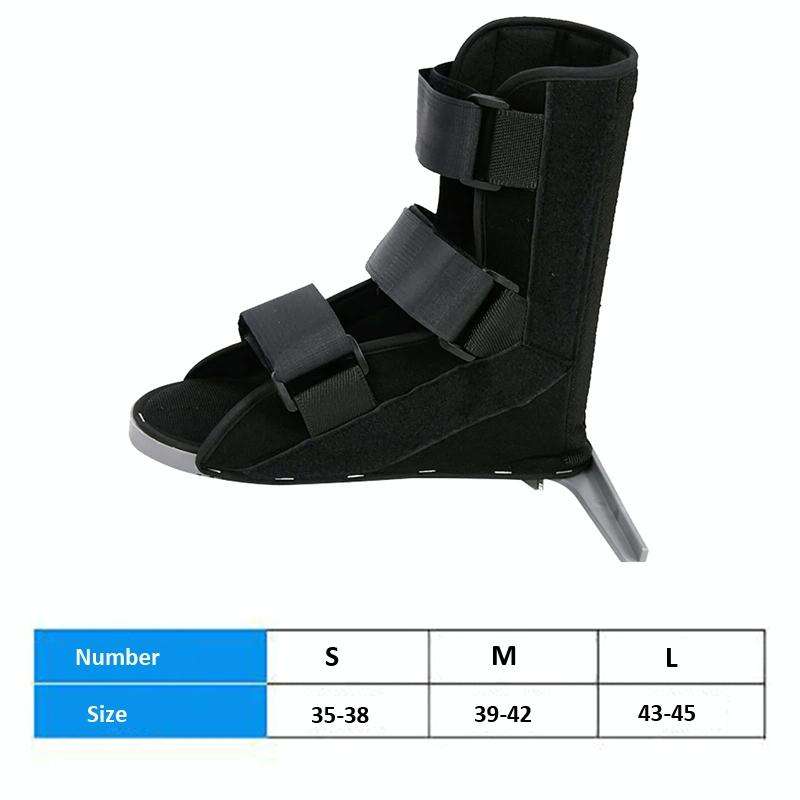 Drop Foot Support Foot Varus / Valgus Correction Brace Ankle Fracture Stabilizer, Size: L(Black)