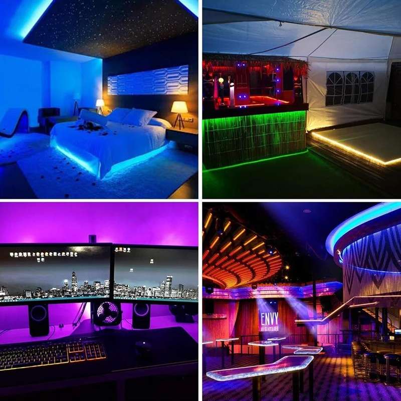 WS2812B 5050 SMD LED RGB Bare Board Rope Light, 30 LED/m, DC 5V, Length: 1m