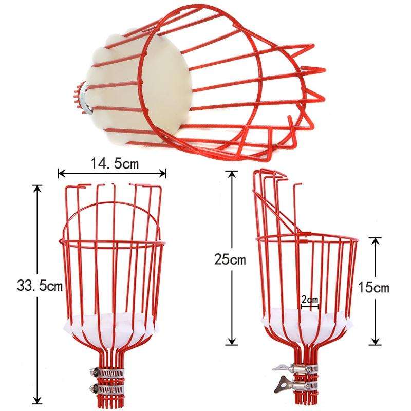 Stainless Steel Aerial Fruit Picker Fruit Picking Tools, Specification: 9 Sections 3.6m