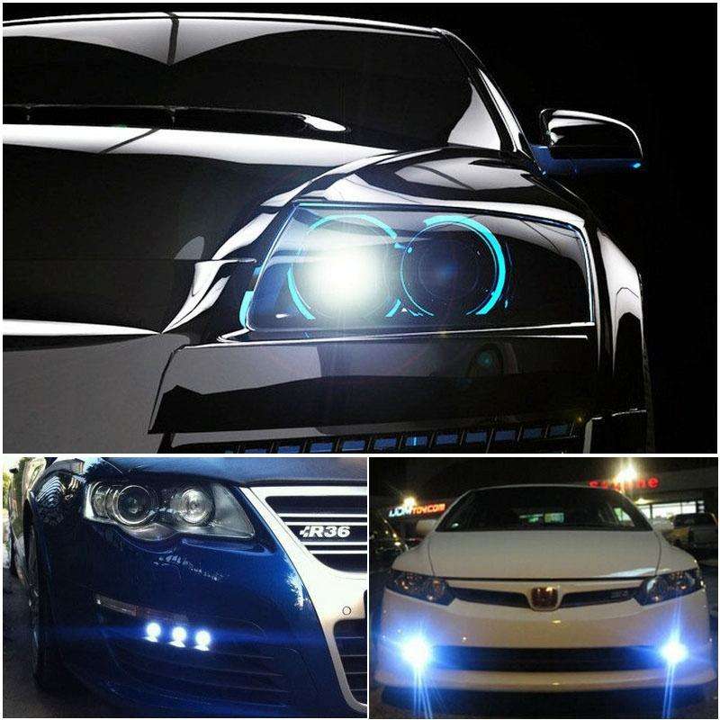 2 PCS 22.5mm 1.5W 150LM Blue Light 3 LED SMD 5630 Spotlight Eagle Eye Light Daytime Running Light...