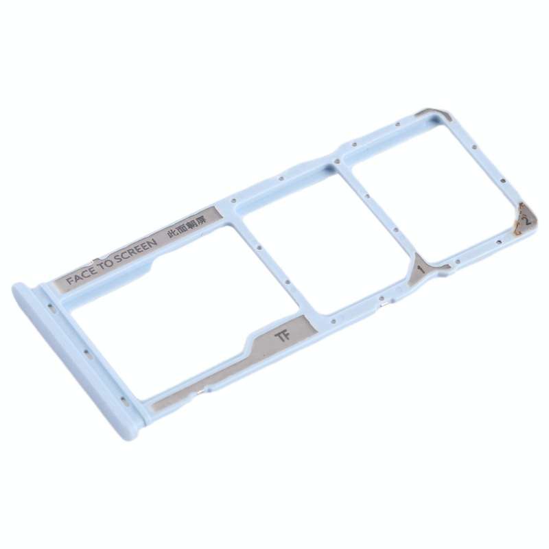 For Xiaomi Poco  C51 SIM Card Tray + SIM Card Tray + Micro SD Card Tray (Blue)