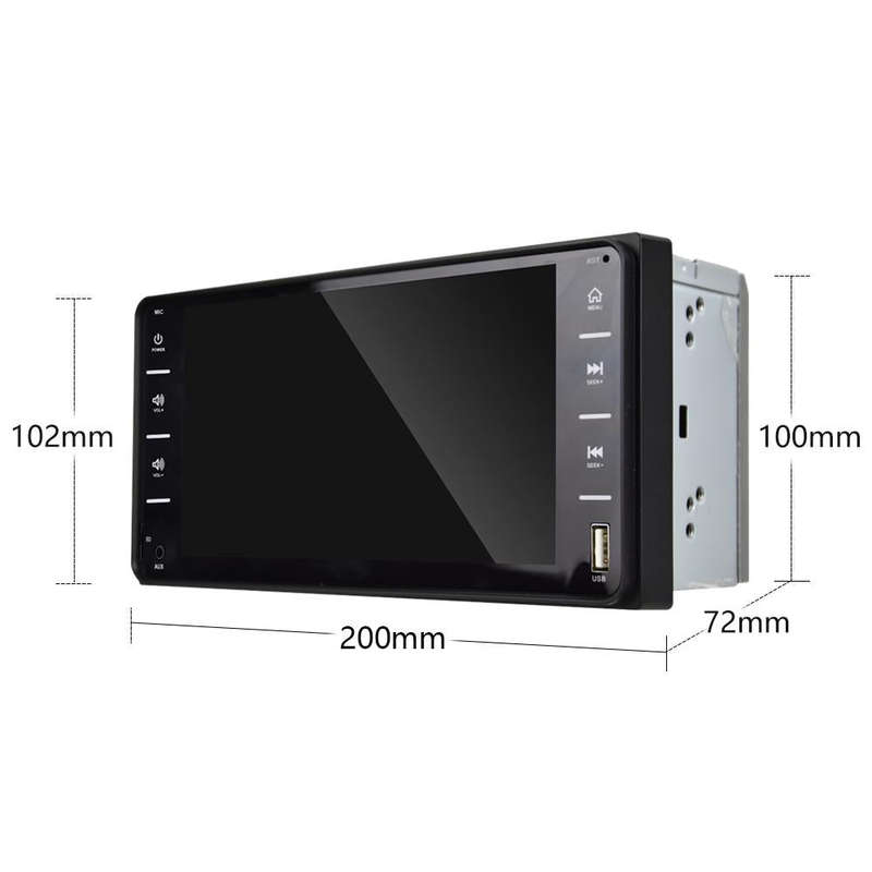 848V 16 7 inch Multi-touch Screen Car GPS Navigator, Support TF Card / USB / AUX / MP5 Player / A...