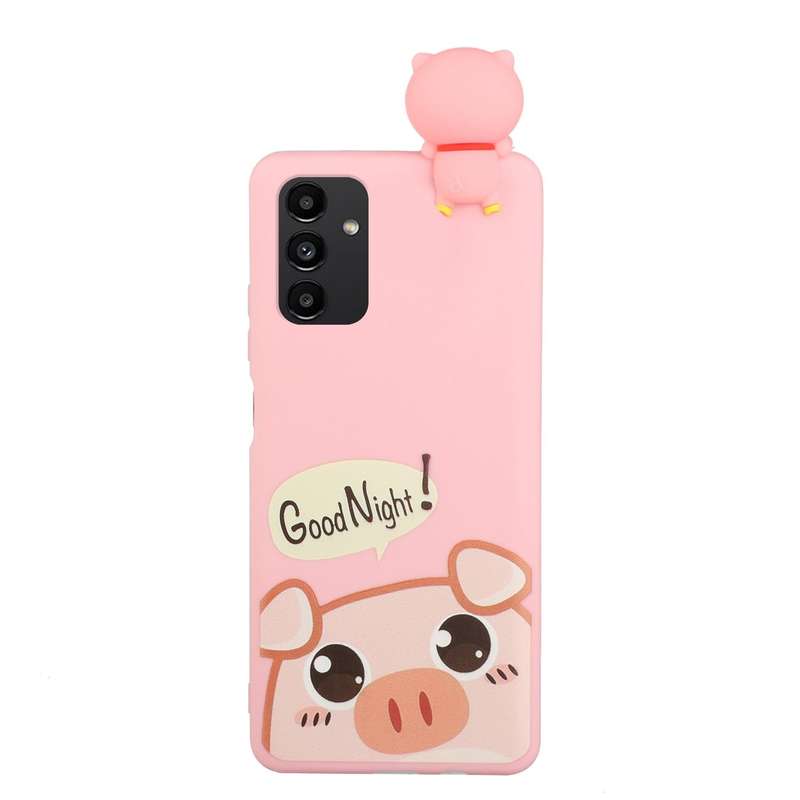 For Samsung Galaxy A34 5G Shockproof Cartoon TPU Phone Case(Cute Pig)