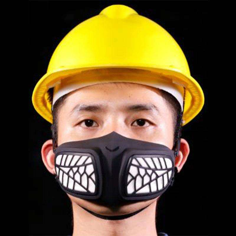 Silicone Protective Reusable PM2.5 KN95 Respirator Mask Replaceable Filter Antivirus Anti-fog Fac...