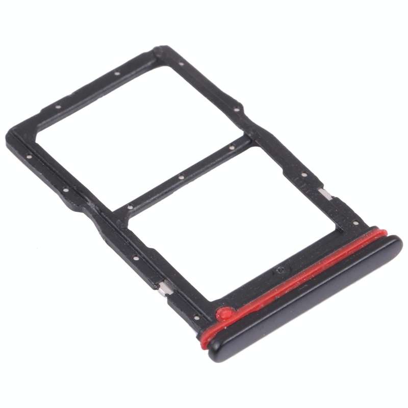 SIM Card Tray + NM Card Tray for Huawei nova 7 SE 5G Youth (Black)