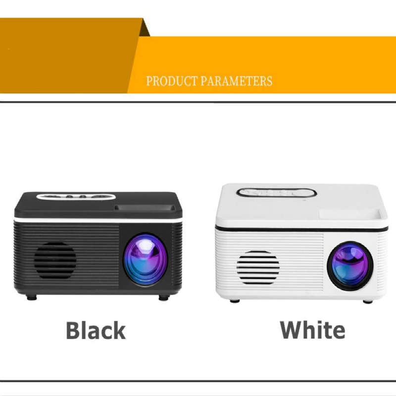 S361 80 lumens 320 x 240 Pixel Portable Mini Projector, Support 1080P, US Plug(Black)