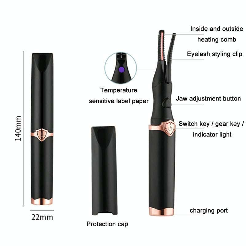 Long-Lasting Styling Smart Electric Eyelash Curler(White)