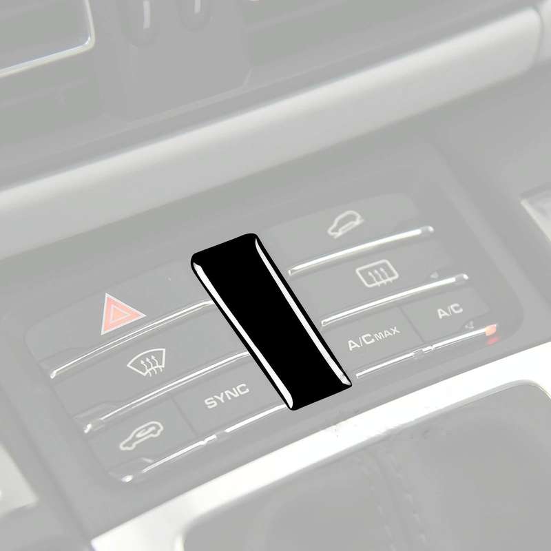 For Porsche Macan 2014-2021 Car Gear Button Decorative Sticker, Left and Right Drive Universal (B...