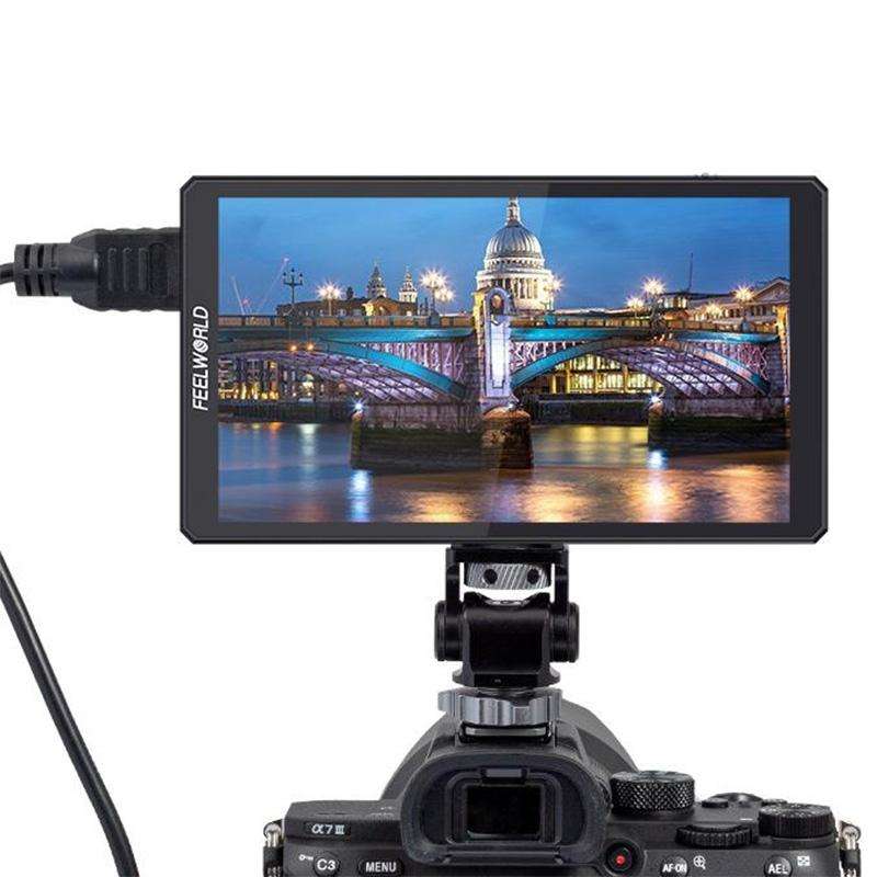 FEELWORLD CUT6S 6-inch Touch Screen Monitor Recorder FHD IPS 4K HDMI 3G-SDI Camera Field Monitor ...